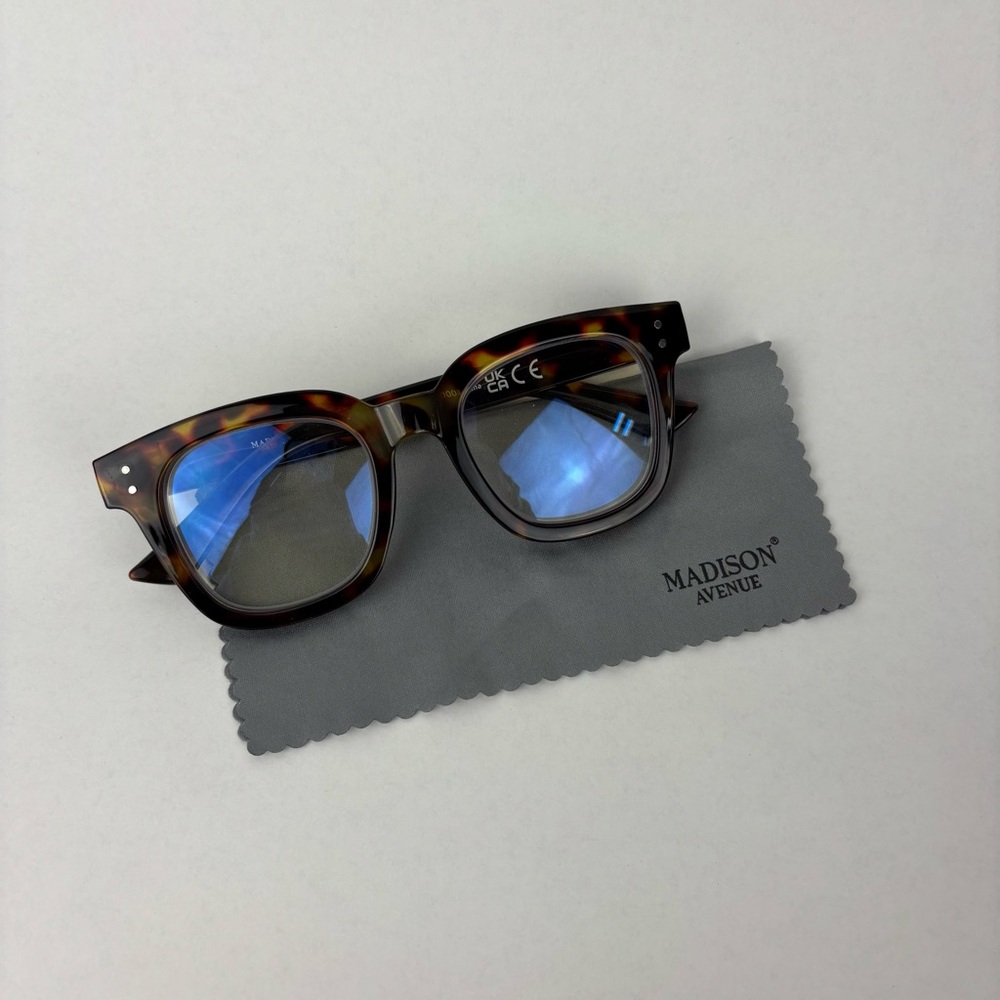 Madison Avenue Blue Light Glasses - Tortoise Shell